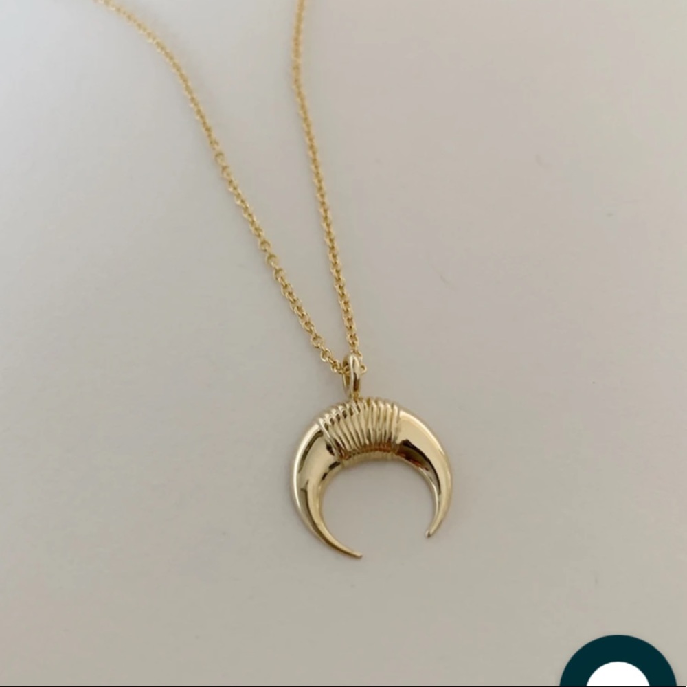 14k yellow gold Yoonicorn Horn necklace